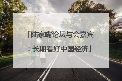 陆家嘴论坛与会嘉宾：长期看好中国经济