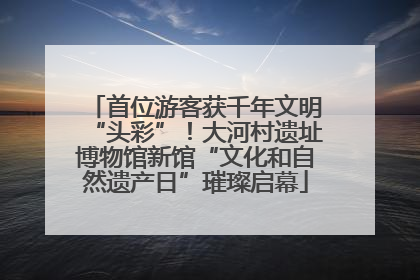 首位游客获千年文明“头彩”！大河村遗址博物馆新馆“文化和自然遗产日”璀璨启幕
