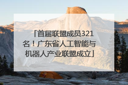首届联盟成员321名！广东省人工智能与机器人产业联盟成立