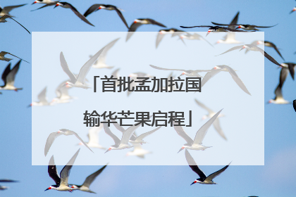 首批孟加拉国输华芒果启程
