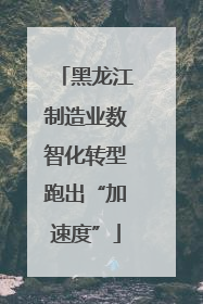 黑龙江制造业数智化转型跑出“加速度”