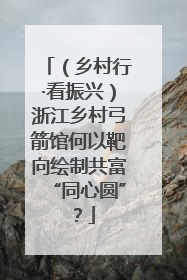 （乡村行·看振兴）浙江乡村弓箭馆何以靶向绘制共富“同心圆”？