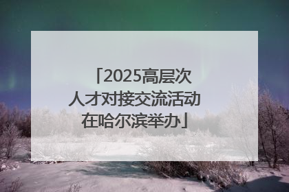 2025高层次人才对接交流活动在哈尔滨举办