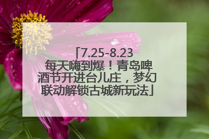 7.25-8.23 每天嗨到爆！青岛啤酒节开进台儿庄，梦幻联动解锁古城新玩法