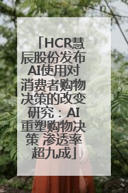 HCR慧辰股份发布AI使用对消费者购物决策的改变研究：AI重塑购物决策 渗透率超九成